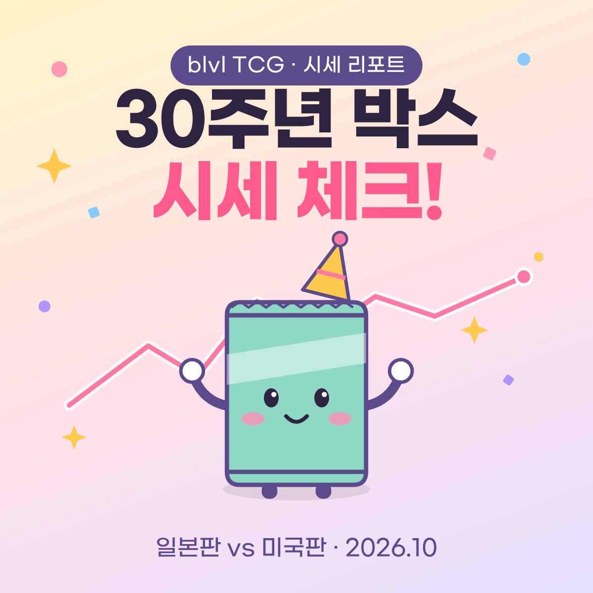 포켓몬카드 30주년 30th CELEBRATION 박스 시세 분석 — 일본판 vs 미국판, 발매 6주 차 가격 흐름